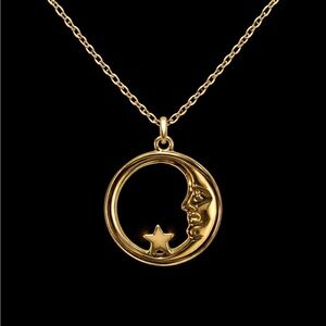 Celestial Gold Pendant Necklace